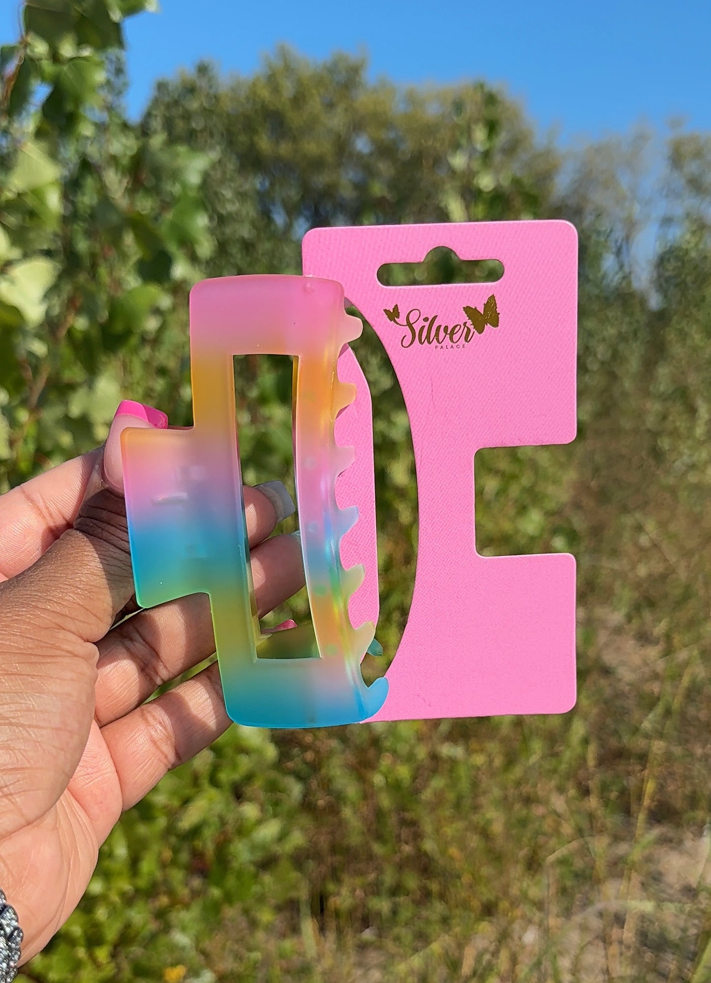 Rainbow Dream Hair Claw Clips