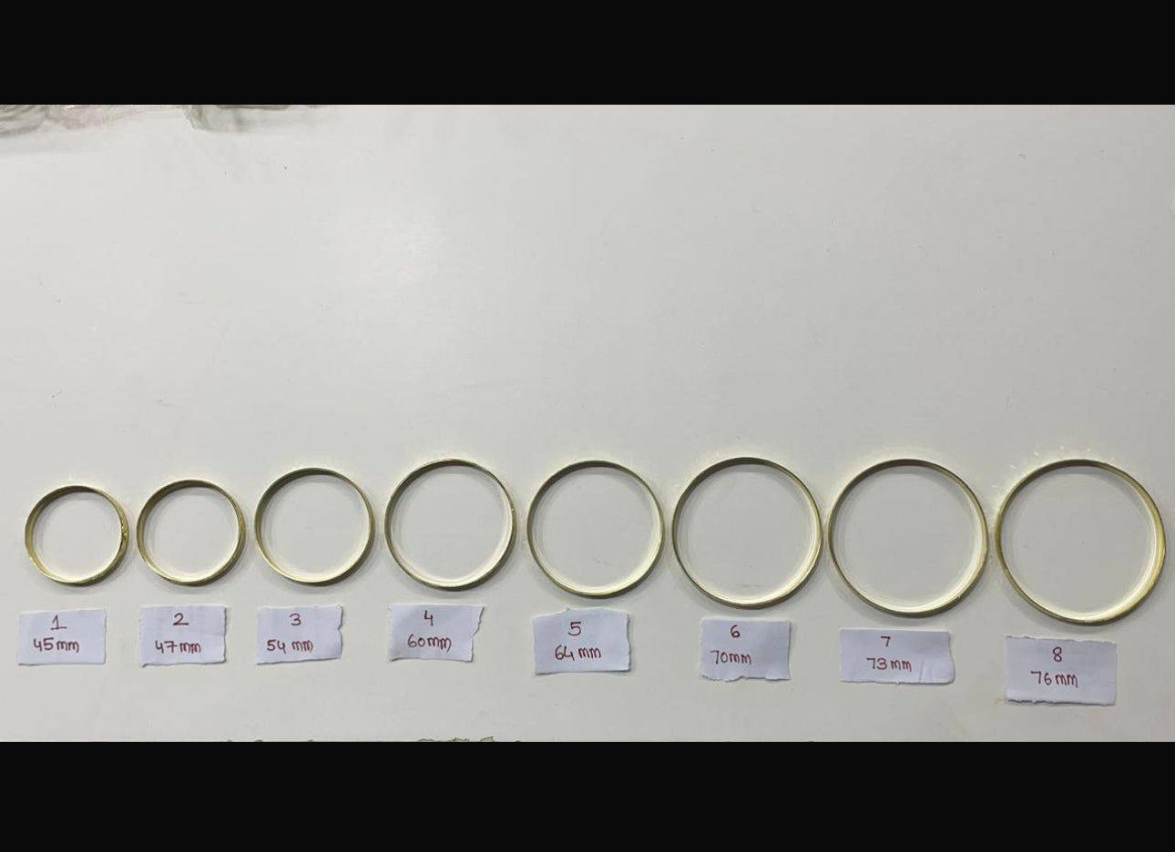 ✨ Golden Textured Bangle Set ✨