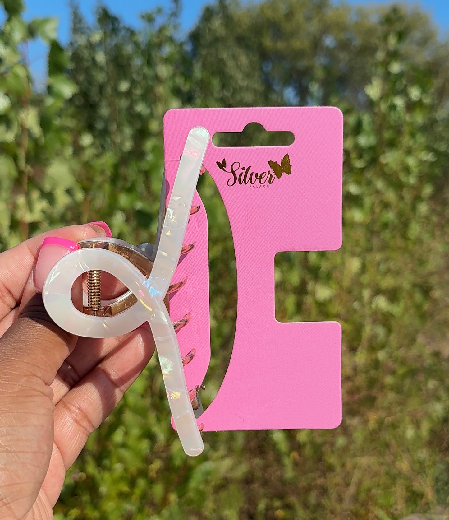 Pearl & Gold Accent Hair Claw Collection