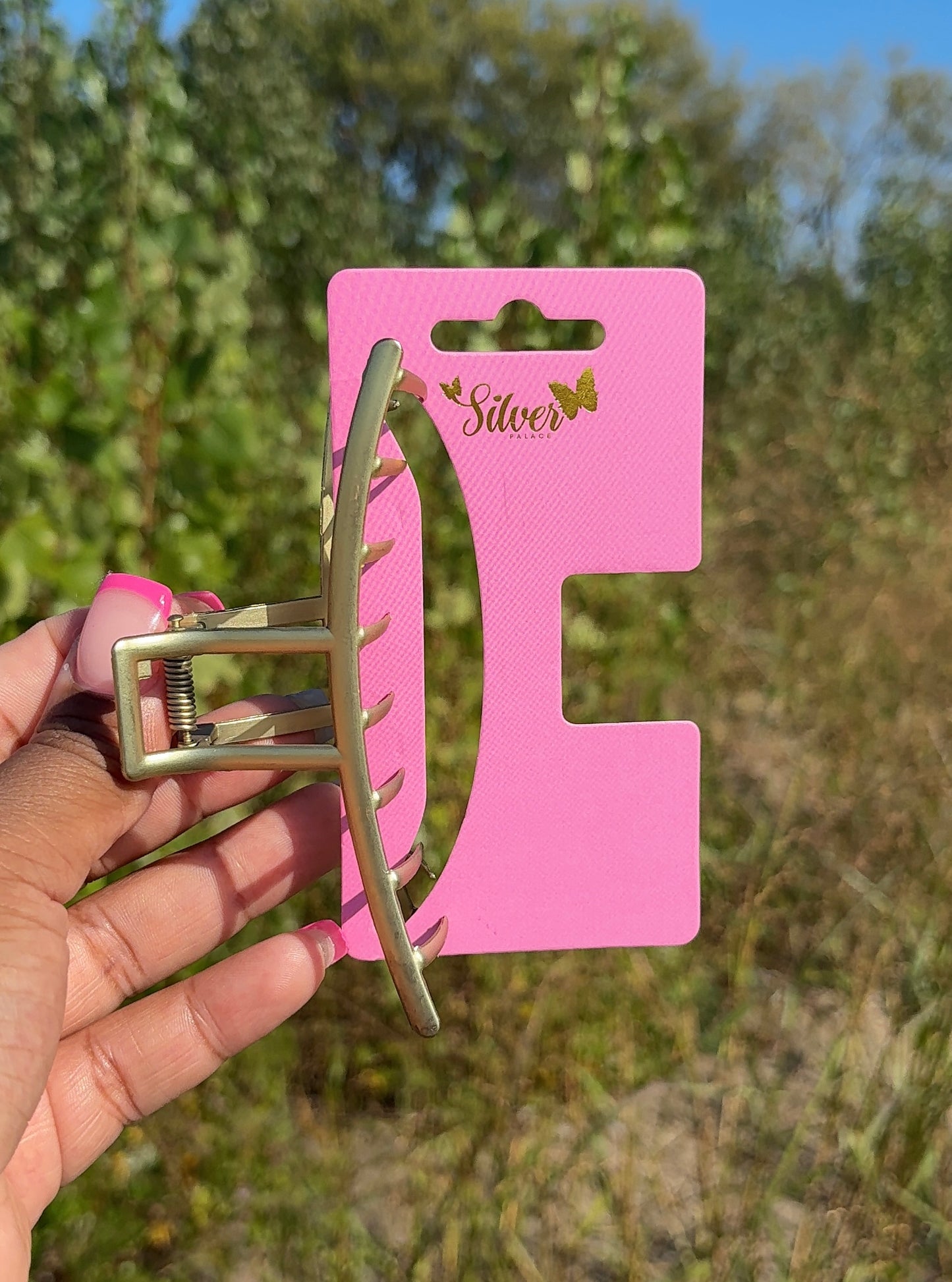 Pearl & Gold Accent Hair Claw Collection