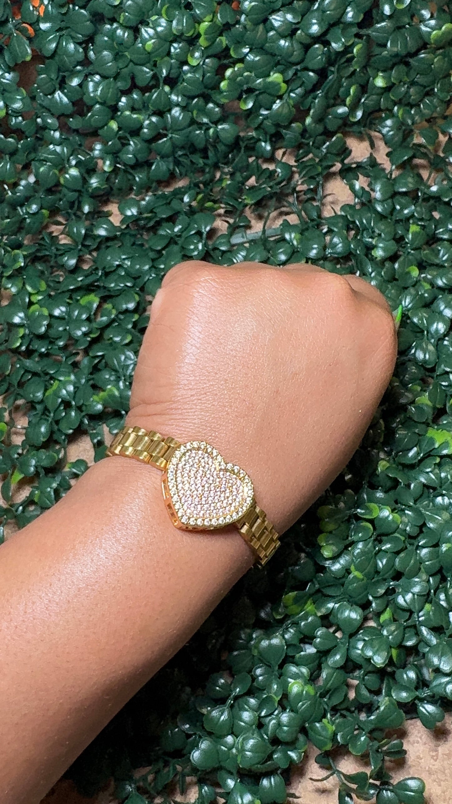 Rolex heart bracelet