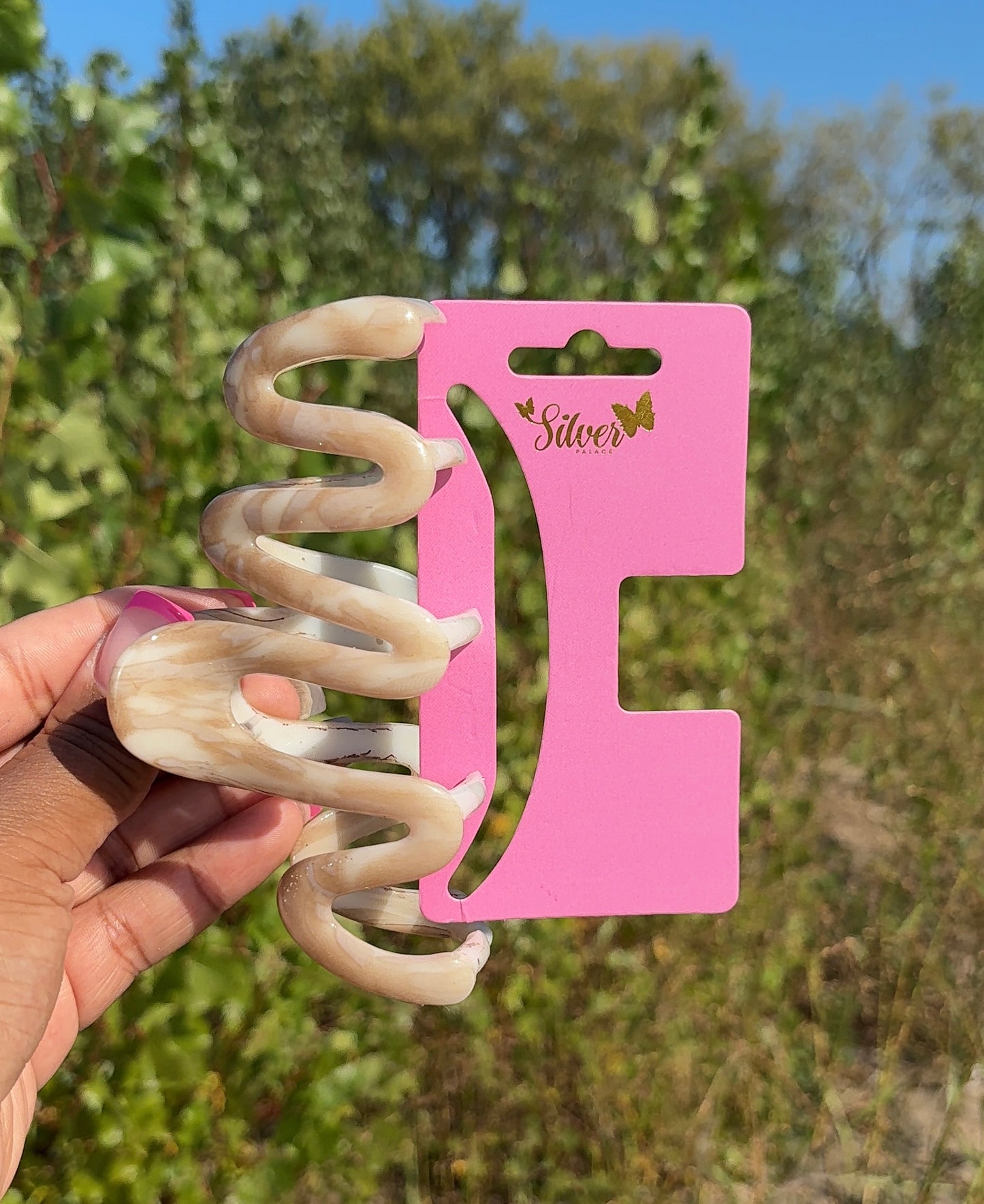 Wavy Hair Claw Clips