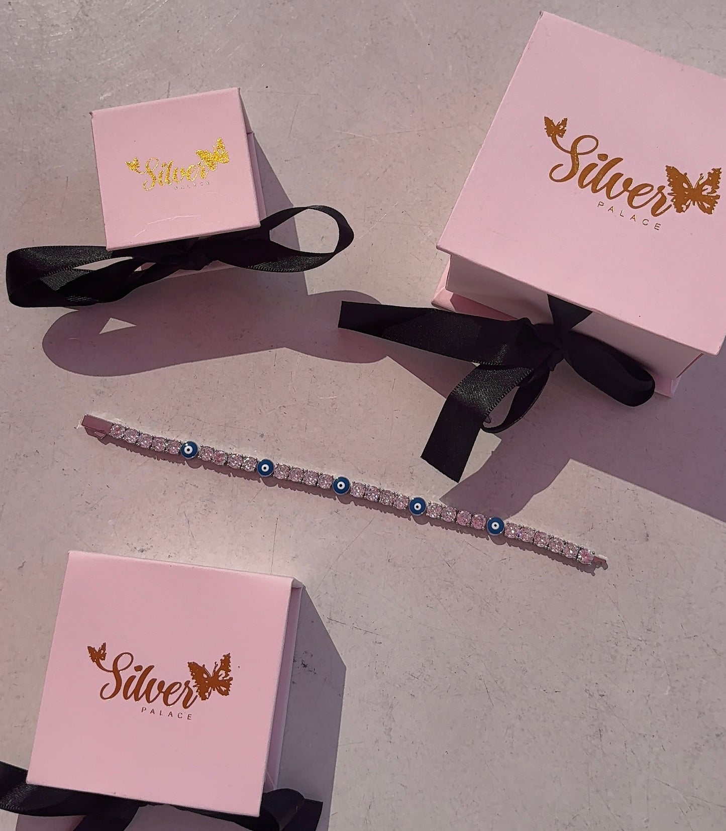 🧿 Evil Eye Iced Tennis Bracelet 🧿