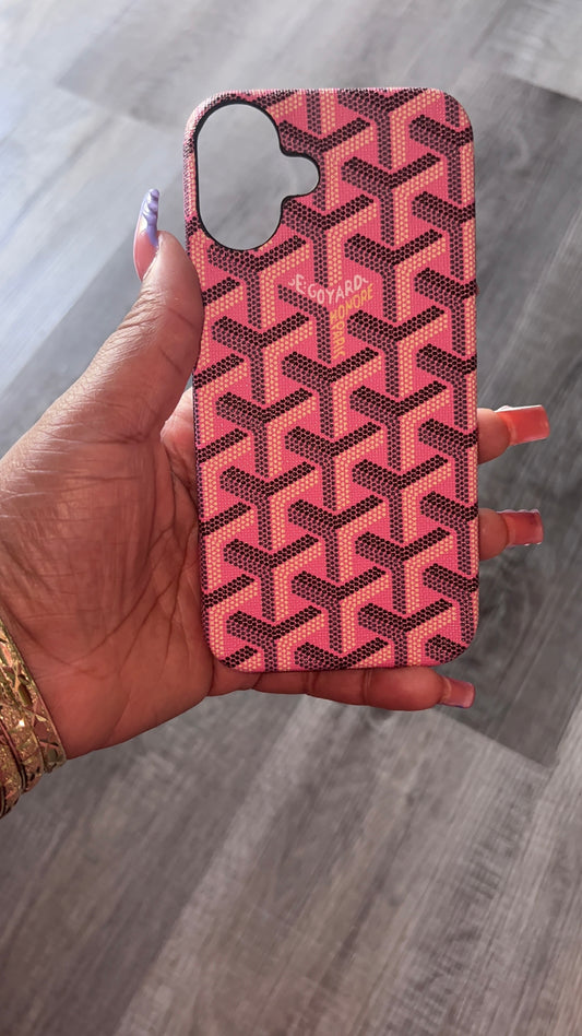 Pink Luxe Designer Inspired Phone Case