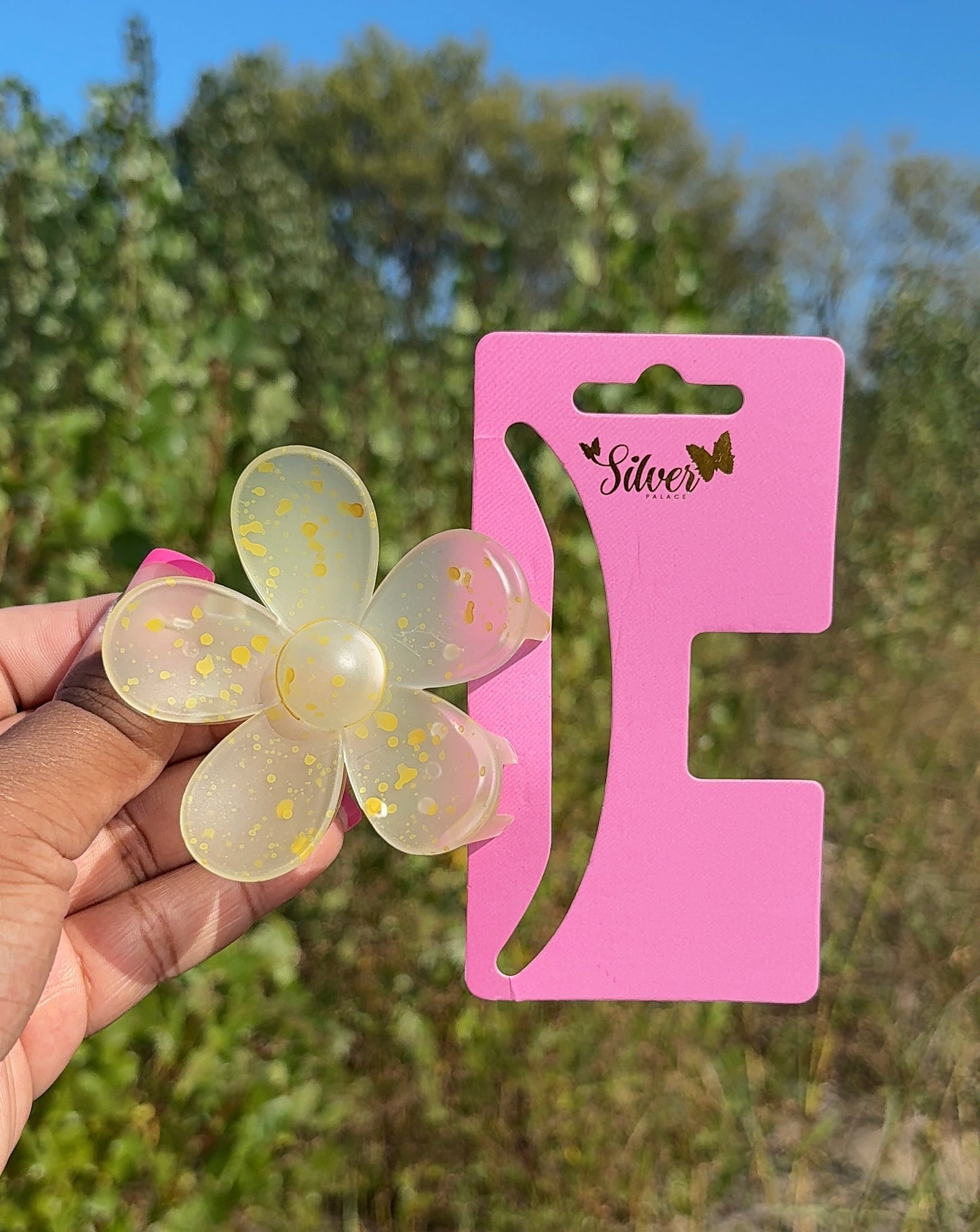 Bloom Flower Hair Claw Clips