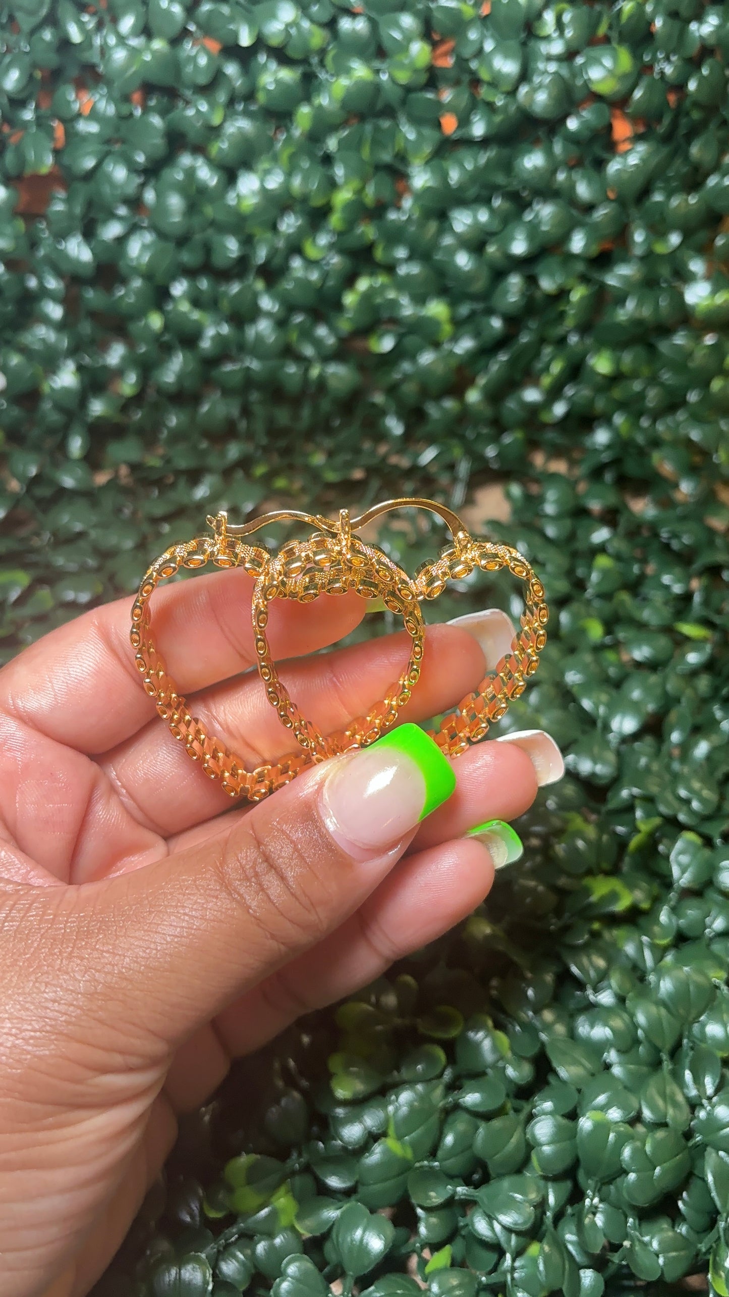 Rolex heart hoops