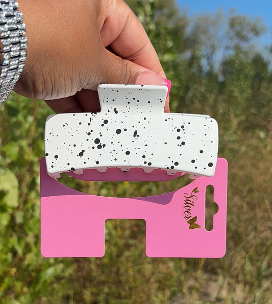 Matte Speckled Hair Claw Clip