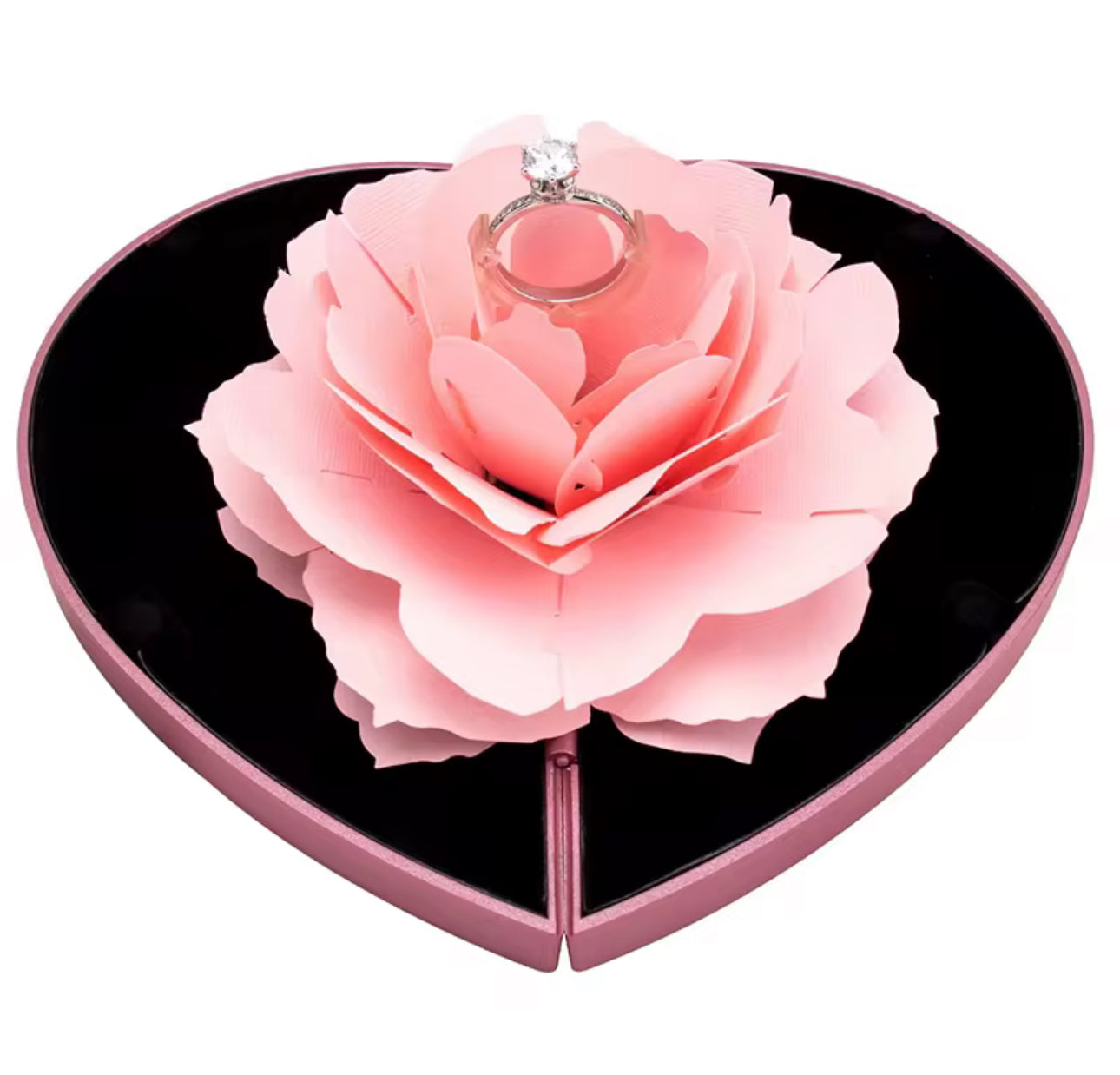 Pink ring box