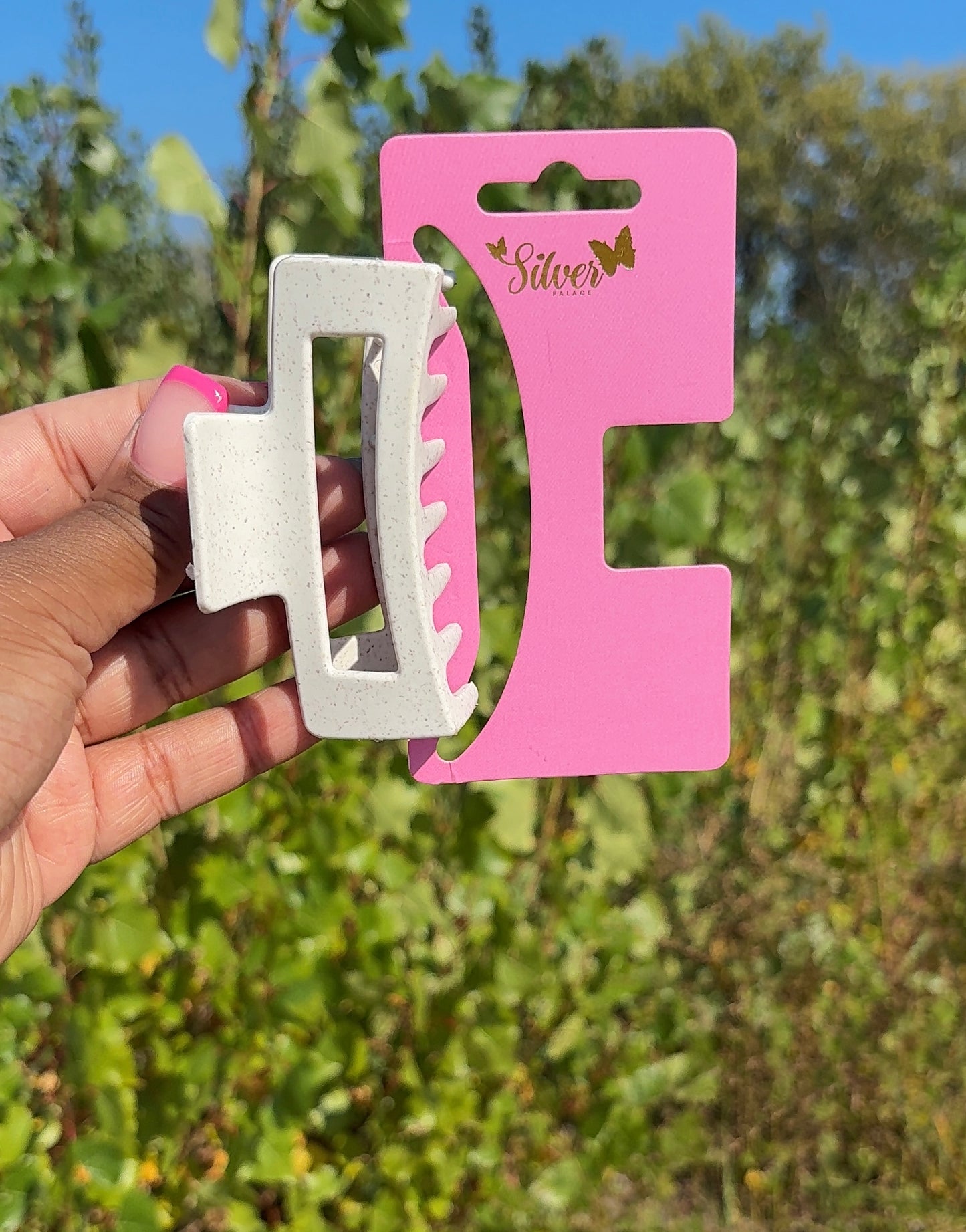 Matte Minimalist Rectangle Hair Claw Clip