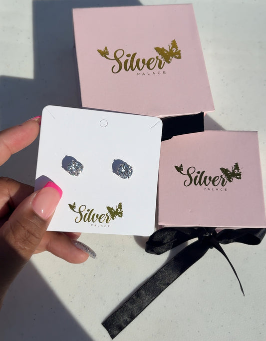 Classic Sparkle Stud Earrings