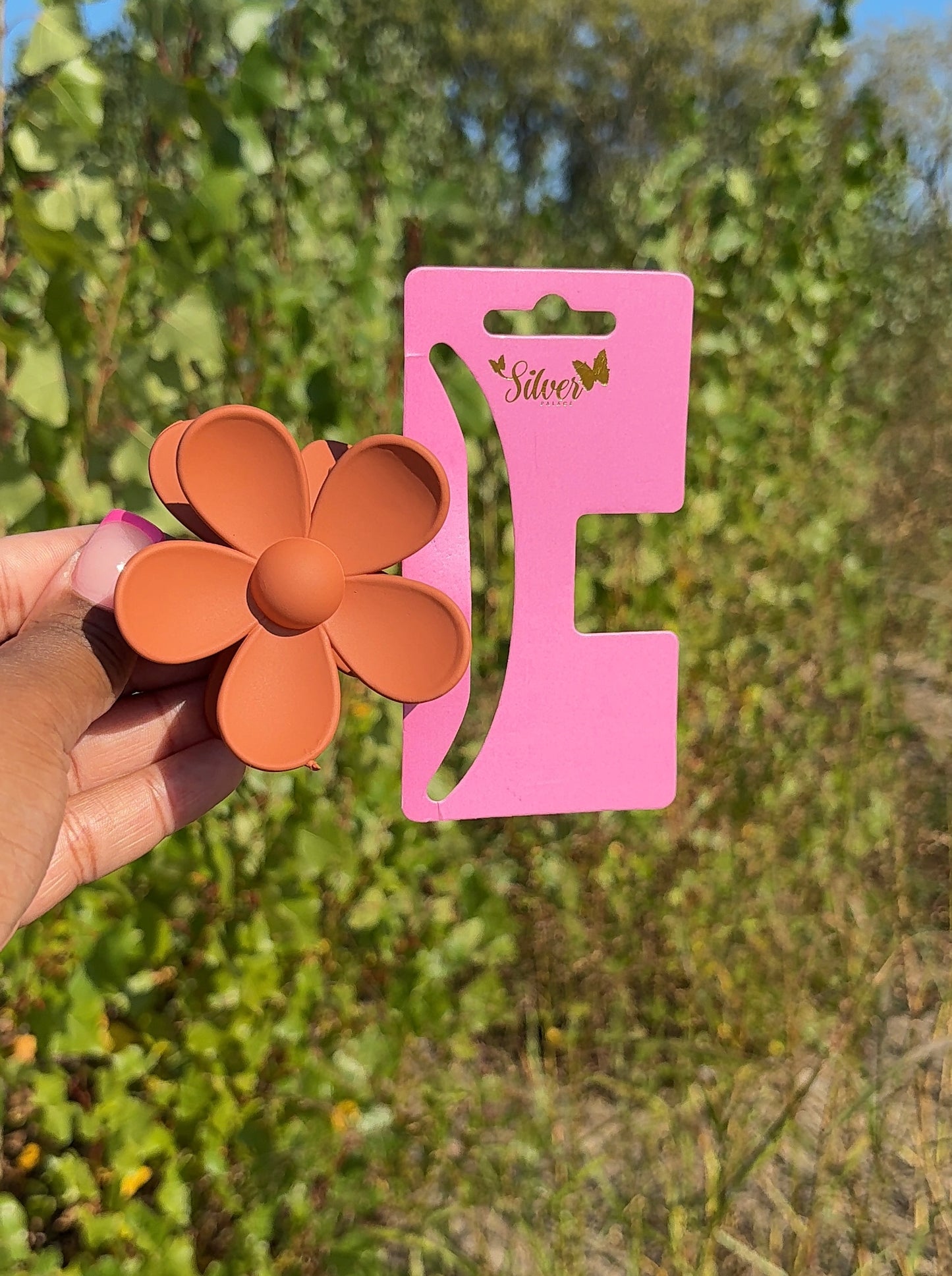 Bloom Flower Hair Claw Clips