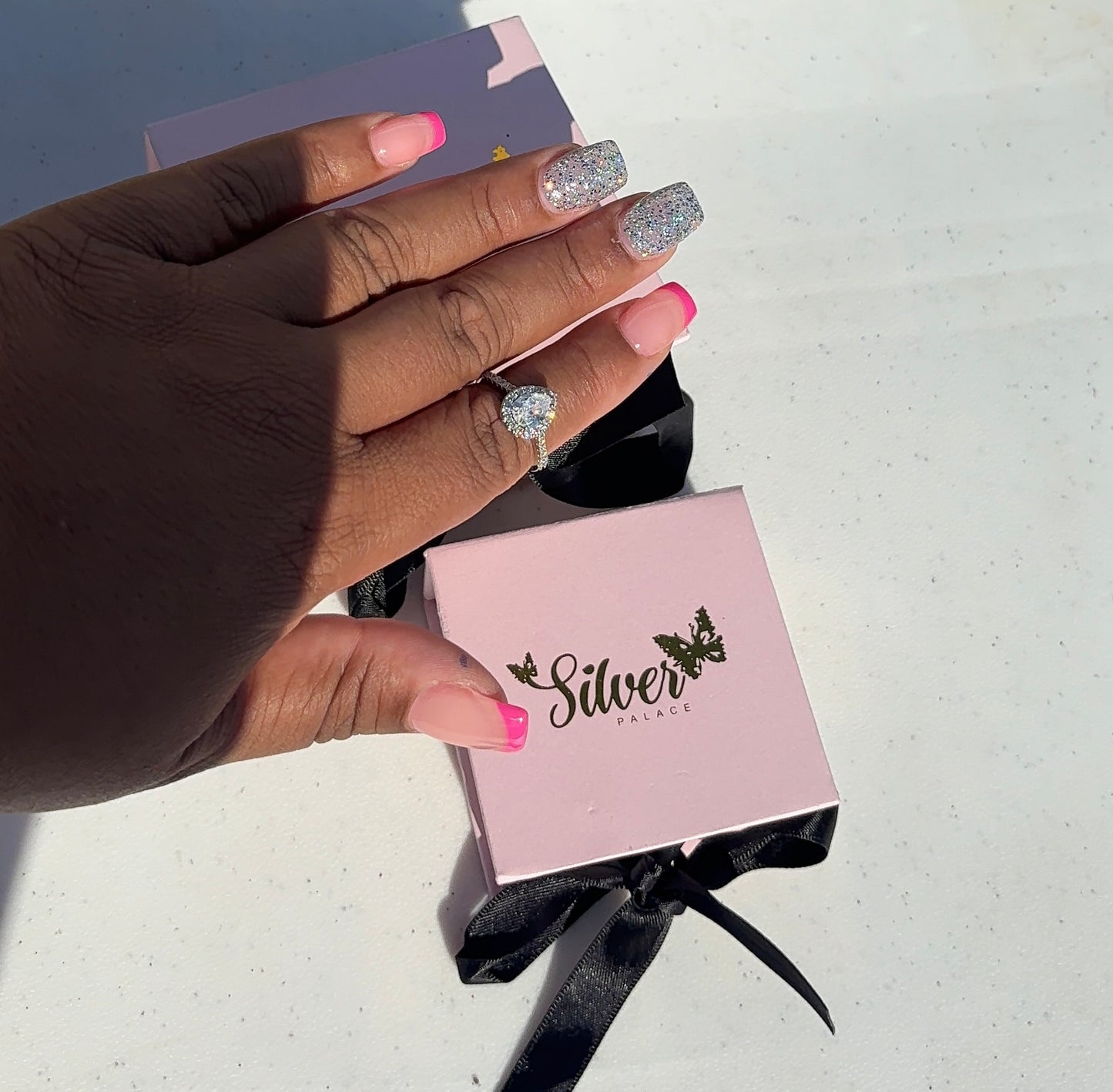 💍 Halo Radiant Cut Engagement Ring 💍