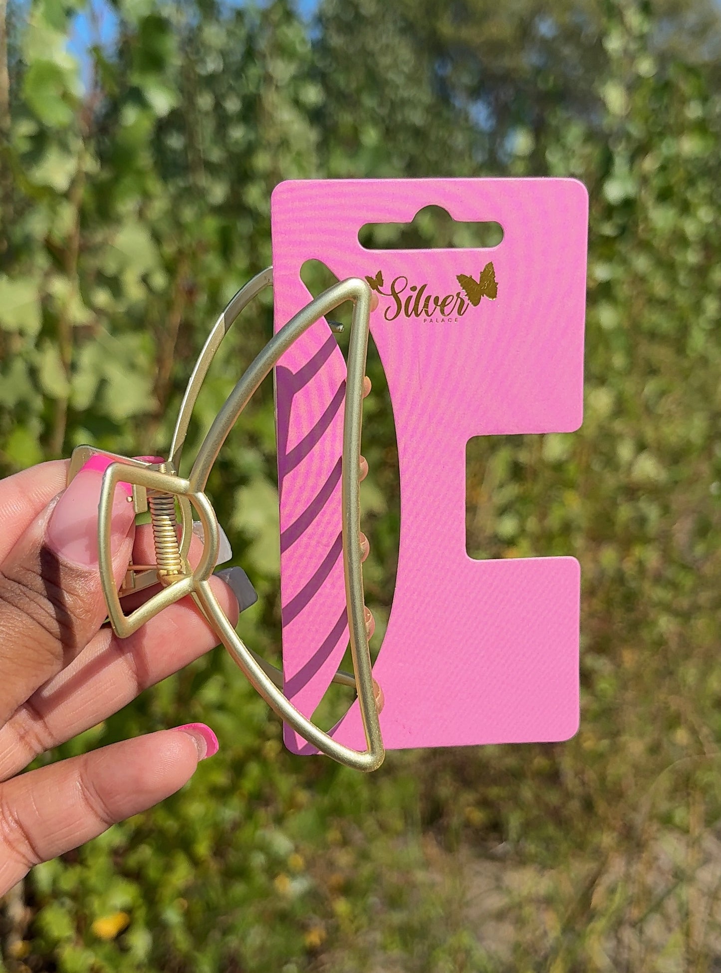 Pearl & Gold Accent Hair Claw Collection