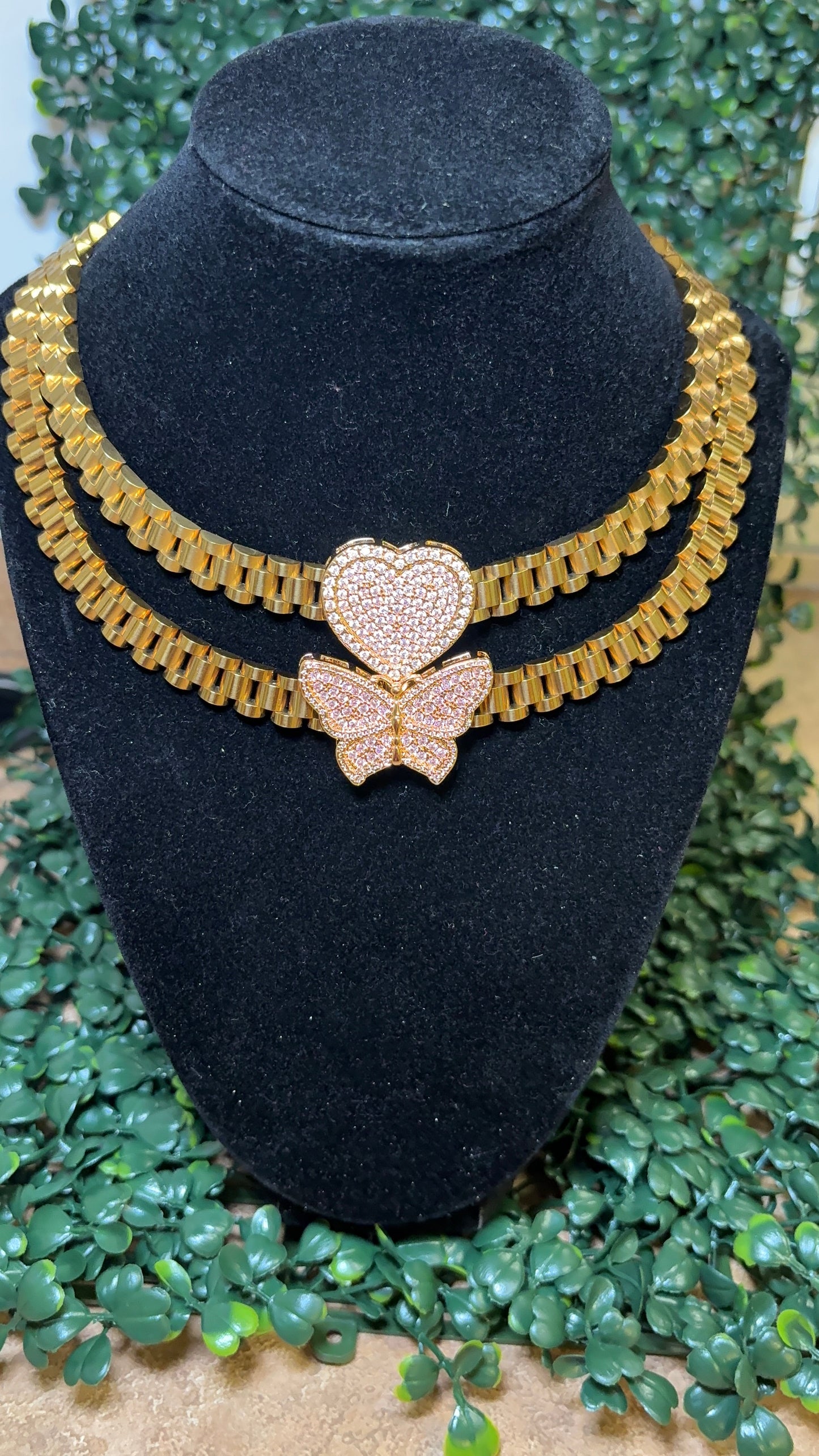 Butterfly rolex chain 18”