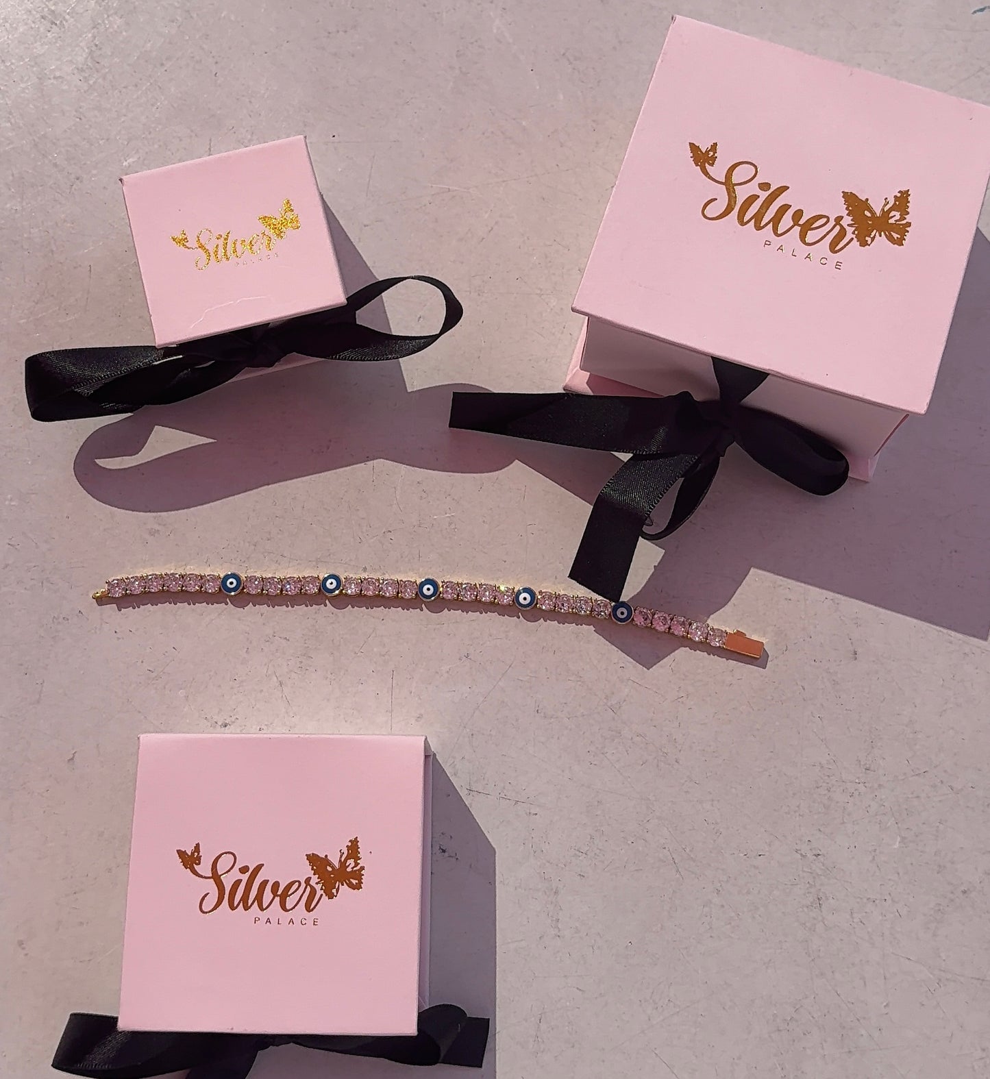 🧿 Evil Eye Iced Tennis Bracelet 🧿