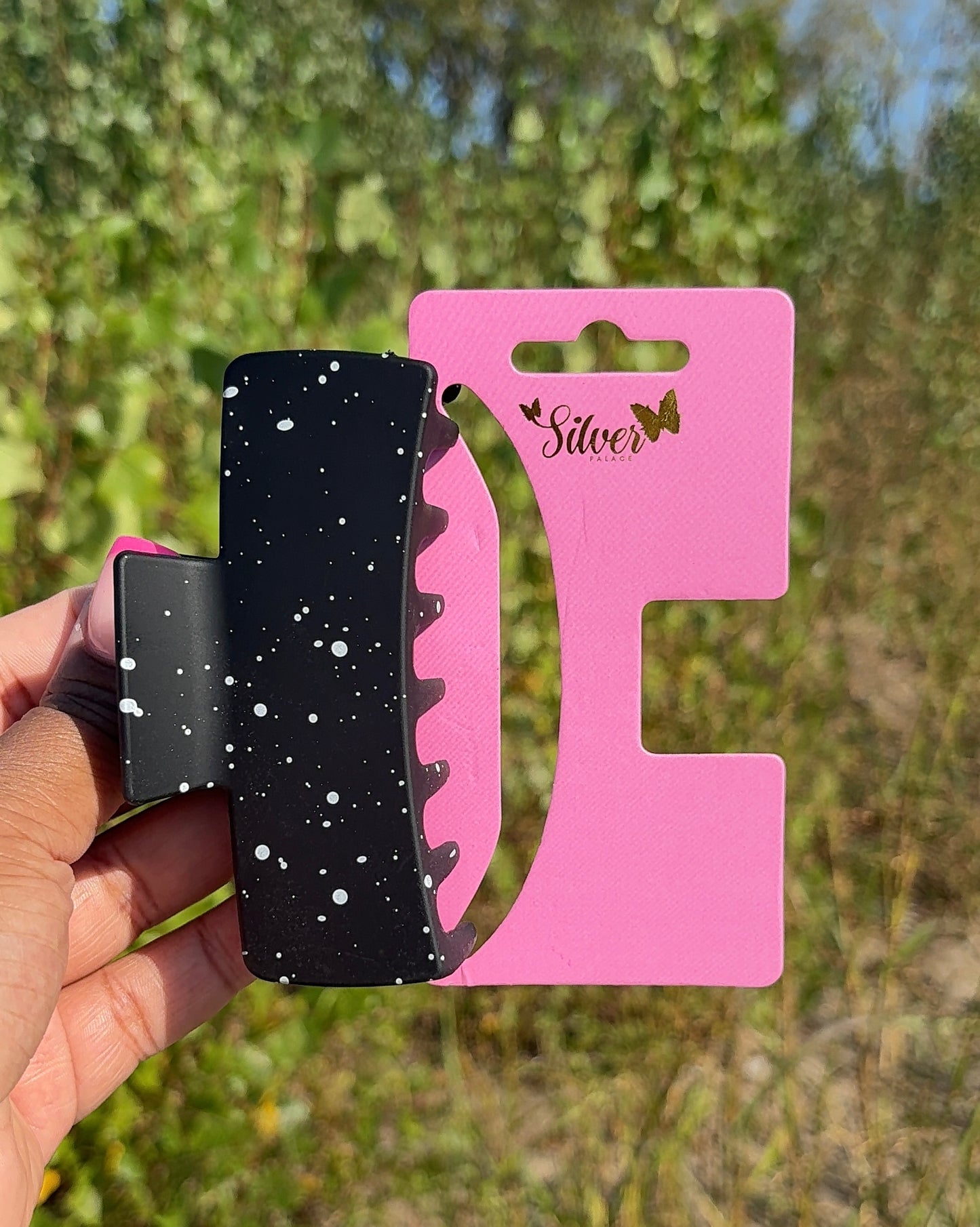 Matte Speckled Hair Claw Clip