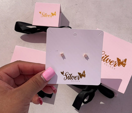 Gold diamond earrings